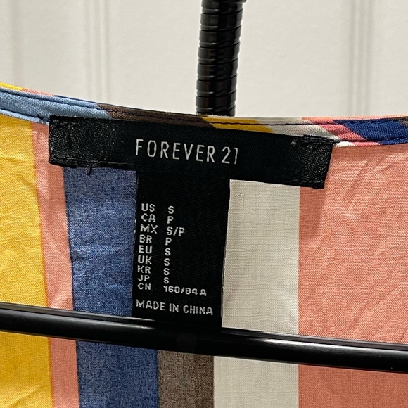 🛑 Forever 21 Colorful Striped Jumpsuit - Picture 4 of 5